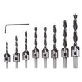 thumbnail image 1 of Contened Bit Bit Bit Woodwork Twist Counterbore Carpentry Perforación Reamer Hole Aberner Kit Herramientas de mano de acero de alta velocidad Herramientas de mano 8pcs Bits sidaley TO001442-02, 1 of 7