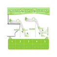 thumbnail image 3 of Potty training seat con step stool ladder para toddlers - anti-slip safe pads, adjustable height legs, gray/green, 3 of 7