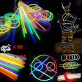 thumbnail image 2 of 100 Glow Sticks Glow Sticks Assorted Colors Glow Sticks Glow Sticks Light Stick For Glasses, Bracele, 2 of 3