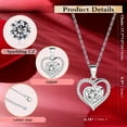 thumbnail image 5 of NICKSUN Heart Pendant Necklace for Women I Love You Wedding Anniversary Birthday Christmas Valentine Engagements Mothers Day Jewelry for Wife Her Girlfriend Mom Daughter, 5 of 10