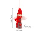thumbnail image 3 of Fiudx Colgante de Ángel Navideño con Diseño de Muñeco de Nieve Anciano, Adorno para Árbol Festivo, Tela Multicolor, Ideal para Centros Comerciales, Hogar y Fiestas Navideñas. Tamaño: 20 X 9 X 6 Cm., 3 of 4