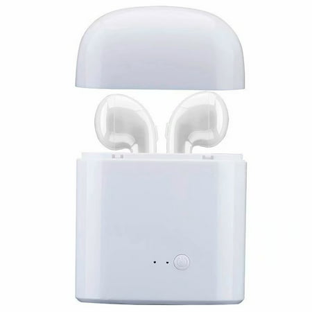 VicTsing HBQ I7 TWS Twins Wireless Earbuds Mini Bluetooth Headset Earphone with Charging Case for iPhone X 8 7 6s 6 Plus SE Samsung Galaxy and other cellphones (Best Iphone Compatible Bluetooth Headsets)