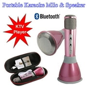 Professional K068 Wireless b luetooth Metal HandHeld Microphone+Speaker Karaoke Necessary Products Best Gifts