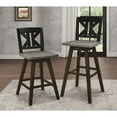 thumbnail image 5 of Lexicon Amsonia K-back Counter Height Dining Swivel Chair in Black (Set of 2), 5 of 5