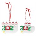 thumbnail image 2 of Adornos navideños Jadeshay 2 piezas personalizados colgantes PVC Juego familiar, 2 of 12