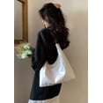 thumbnail image 4 of Kukuzhu Tote Bag Women's PU Leather Shoulder Bag Lightweight Hobo Bucket Armpit Purse Handbag Work Top Handle Bag, 4 of 8