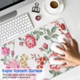 thumbnail image 4 of Long Mouse Pads for Desk,Pioneer Flower Floral Print Pattern Desk Mats on Top Of Desks, Desk Mouse Pad Extra Large with 3mm Non-Slip Base and Stitched Edge for Gaming,Office,Work,Home 31.5"x11.8", 4 of 6