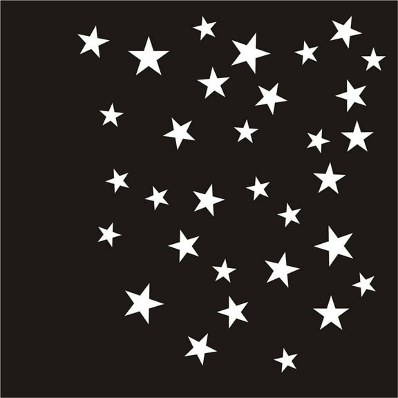 Mixed size Stars Wall Stickers Kid Decal Art Nursery Bedroom Vinyl Decoration