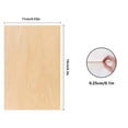 thumbnail image 3 of 20 Pack 4.3 x 6.3 Inch Basswood Sheets,1/16 Thin Craft Plywood Sheets,Plywood Board Thin Wood Board Sheets,Unfinished Wood Boards for DIY Projects,Model Making, 3 of 9