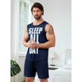 thumbnail image 1 of Ensemble de Pyjama Graphique Slogan pour Hommes, 1 of 5