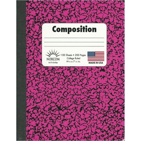 Norcom 100-Sheet Neon Comp Book, College Rule - Walmart.com