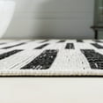 thumbnail image 7 of JONATHAN Y SANTA MONICA 4 x 6 Area Rug, Sukie Offset Stripe - Ivory/Black, SMB133E-4, 7 of 7