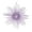 Lavender, variant on Vickerman 6.5" Fuchsia Snowflake Burst Glitter Christmas Ornament, 6 per Bag