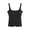 Black, variant on Pajamas Loungewear Square Tie Chest Pad Camisole Vest Lightweight Breathable Summer Small Vest Soft Comfortable Nightwear Sleepwear
