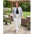 thumbnail image 5 of Turtle Bay New York Womens Snap up Jacket - Soft, Fleecy Lining for Three-Season Comfort, 5 of 9
