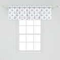 thumbnail image 2 of Ambesonne Anchor Window Valance, Aquarelle Marine, 54" X 18", Violet Blue and White, 2 of 3