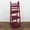 Raspberry, variant on Milltown Merchants Distressed Ladder Shelf - Rustic Leaning Bookshelf - Navy
