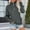 Dark Gray, variant on 2025 Autumn Hoodie Blackish Green Hoodie Long Sleeves Half Zipper Short Cardigans for Women Solid Color Trendy Hoodie Streetwear Hoodie(3XL)