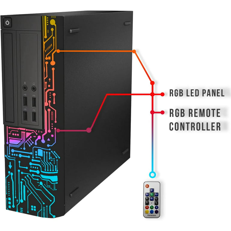  BTO RGB Gaming PC and Monitor Bundle - Intel Core i5-6th Gen,  16GB DDR4 Ram, 512GB SSD, Radeon RX-550 4GB GDDR5, New 22 Inch Monitor -  Windows 10 Pro - Computer