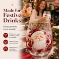 thumbnail image 4 of 3D Christmas Glass Art Cup, Santa Snowman Reindeer Tree Drinking Glasses, Christmas Stemless Wine Glasses, 3D Drinking Glass Cup for Coffee Cocktails Whiskey Soda, Unique Christmas Gift(B), 4 of 7