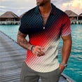 thumbnail image 2 of Camisetas con Cuello en V Hombres de Moda Impresa de Manga Corta, Camiseta Casual con Cuello en V para la Primavera Y el Uso Diario, 2 of 3