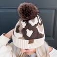 thumbnail image 4 of CC Chenille Abstract Print Beanie, 4 of 7