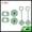 Green, variant on Unique Bargains Dust-Proof 30oz Straw Cover Set of 2 Black