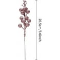 thumbnail image 2 of 16 Pieces Artificial Glitter Berries Stems, 9Inch Frosted Christmas Picks Berry Sprays Twig Glitter Holly Berry Branches for Xmas Tree Fillers Ornaments, Wreath, Crafts, Home Holiday Decor, 2 of 8