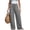 Dark Gray wide leg cargo pants for women a1, variant on Cagogo Women's Wide Leg High Waisted Cargo Pants with Pockets Casual Solid Loose Long Pants Workout Trousers for Street Lounge Travel, Black S