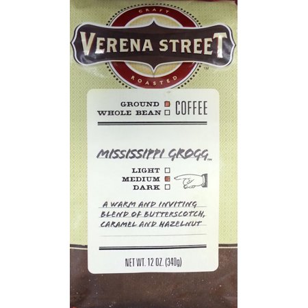 Verena Street Coffee, Ground, Medium, Mississippi Grogg ...