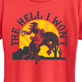 thumbnail image 2 of Instant Message - The Hell I Wont Cowgirl - Women's Short Sleeve Graphic T-Shirt, 2 of 6