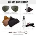 thumbnail image 2 of Ray-Ban RB3025 AVIATOR MIRROR Pilot Shaped Non-Polarized Sunglasses for Men & Women - Includes Official RAYBAN Eyewear Kit - Ideal Formal & Casual Wear Sunglasses - Grey Lens, 2 of 7