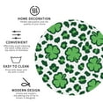 thumbnail image 3 of Fuzoiu Leopard print St. Patrick's Day Print Leather Coasters Set,Drink Coasters Set of 4,for Tabletop Protection, Durable PVC Coasters,Home Décor and Housewarming Gift-Round Shape, 3 of 6