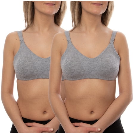 Maternity to Nursing Soft-Cup Bra 2 Pack, Style (Best Nursing Bra For Small Chest)