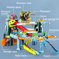 thumbnail image 2 of Juqic Rampa De Coche De Juguete para Niños Pista Dinosaur Spray Hills Adventure Railcar Slot Car Vehicle Race Play Set con 20 Mini Coches para Niños En Edad Preescolar Rompecabezas Regalos Niños De 3, 2 of 5