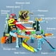 thumbnail image 2 of Juqic Rampa De Coche De Juguete para Niños Pista Dinosaur Spray Hills Adventure Railcar Slot Car Vehicle Race Play Set con 20 Mini Coches para Niños En Edad Preescolar Rompecabezas Regalos Niños De 3, 2 of 5