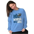 thumbnail image 4 of Funny Hunting Work From Home Hunters Unisex Plus Fleece Graphic Sweatshirt Brisco Brands 2X, 4 of 5