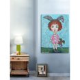 thumbnail image 4 of "Cute Rabbit" Painting Print on Wrapped Canvas, 4 of 5