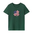 thumbnail image 1 of Camiseta para mujer, cómoda camiseta de verano con cuello redondo para acampar, desplazarse, uso diario XL, 1 of 7