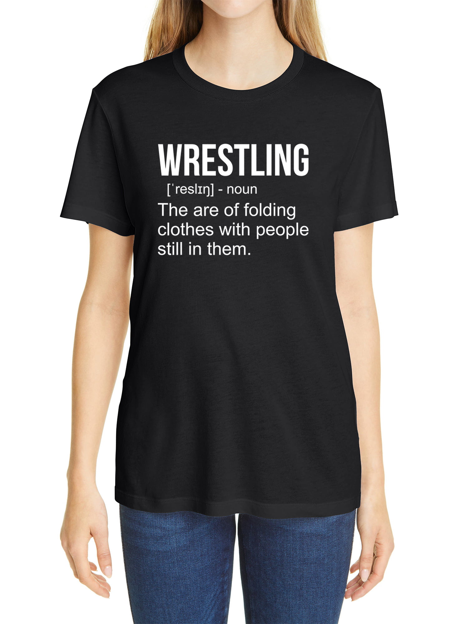 Wrestling Funny Gift Idea Hanes Unisex Crewneck Sweatshirt 