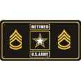 thumbnail image 1 of U.S. Armée Sergent Première Classe Retraité Photo License Plaque, 1 of 1