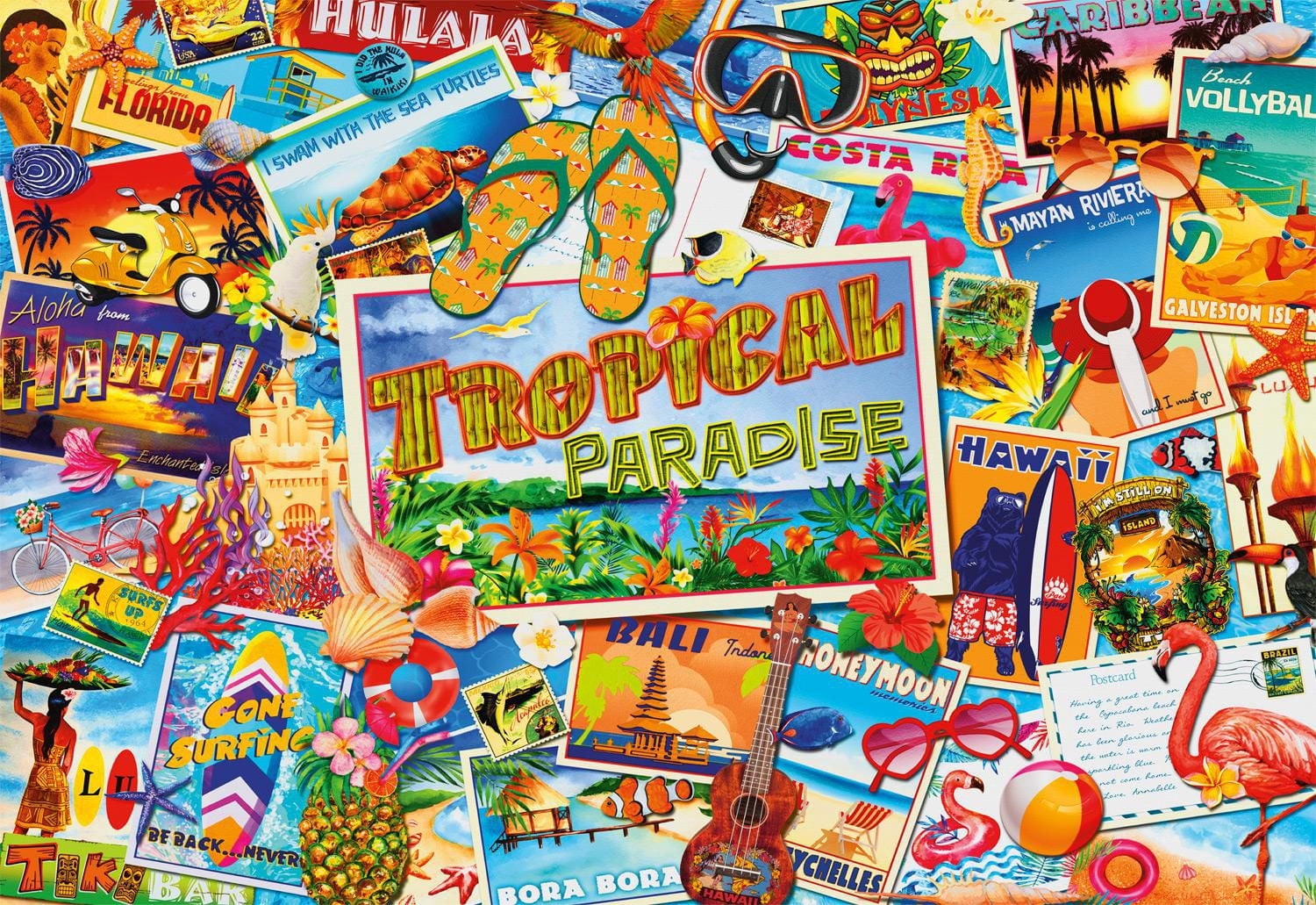 Buffalo Games Two Thousand Piece Collection Tropical Paradise 2000 Piece Jigsaw Puzzle