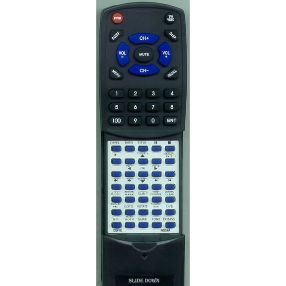 Replacement Remote for INSIGNIA 32-24160, 3224160, RT3224160, DAV7631, NSH2002, NSH2002U, NSH2002B