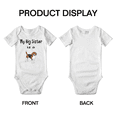 thumbnail image 4 of My Big Sister Is A American Foxhound Dog Cute Baby Bodysuit Boy Girl Unisex, 4 of 5