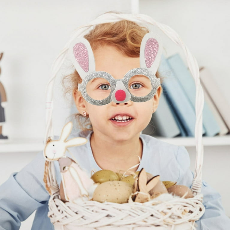 HANXIULIN Plush Bunny Ear White Easter Hat Easter Hat Cute Easter