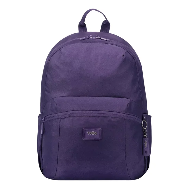 Mochila Escolar Para Mujer Porta Laptop 14 Trik M Totto Color Violeta Diseño de la tela Liso