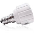thumbnail image 2 of E14 to GU10 Lamp Base Converter, Bulb Socket Adapter, Heat Resistant Plug, 500W Max Wattage,Up to 220 Degrees-Pack of 5, 2 of 5