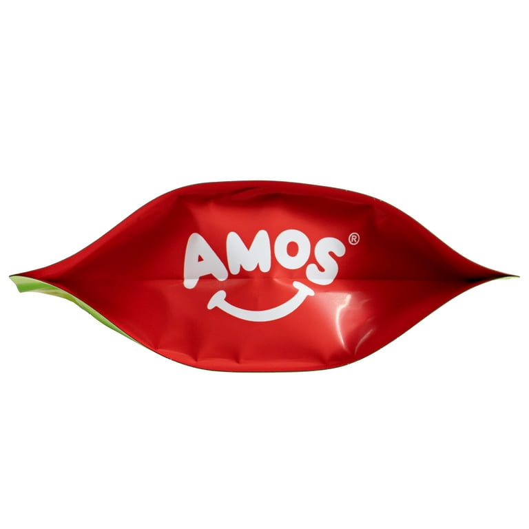 AMOS Peelerz Gummy Green Apple (6 oz), Gummy Candy, Resealable Bag
