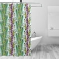 thumbnail image 3 of YFYANG Waterproof Bathroom Shower Curtain, Graffiti City Architecture Shower Curtain Set with Hooks, Home Bathroom Tub Decor - 72 "x72", Plastic Hooks, 3 of 6