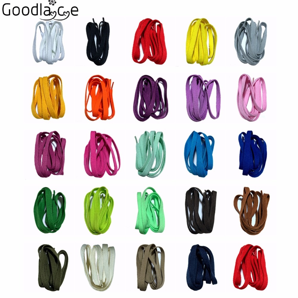 8mm Wide of Flat Shoelaces Shoe Laces for Sneakers Sport Shoes 24 ...